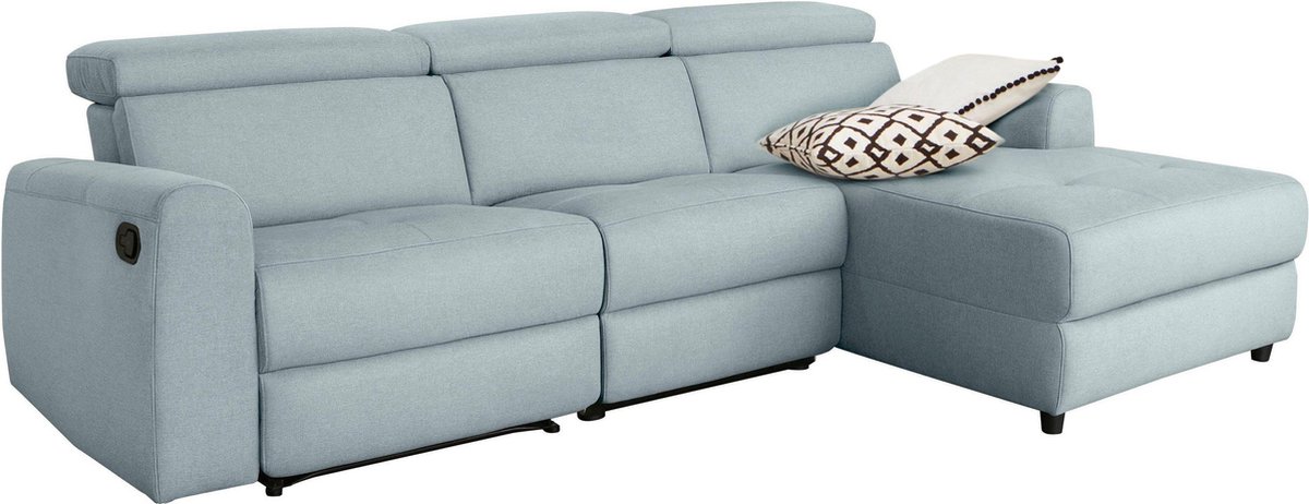 Capena-Sofa - Chaise Longue Rechts - Ijsblauw