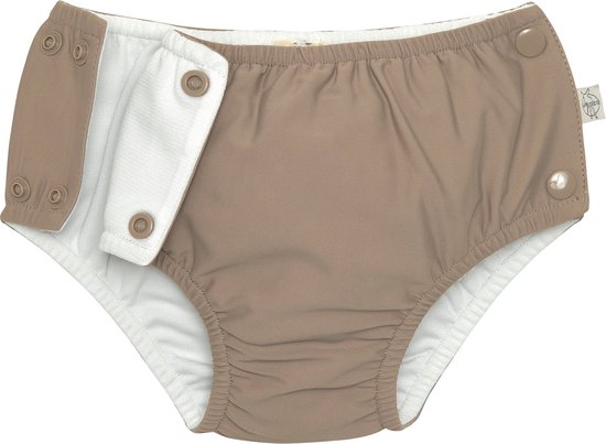 Lässig Splash & Fun Maillot de bain avec couche et boutons pression choco, 03-06 mois Taille 68