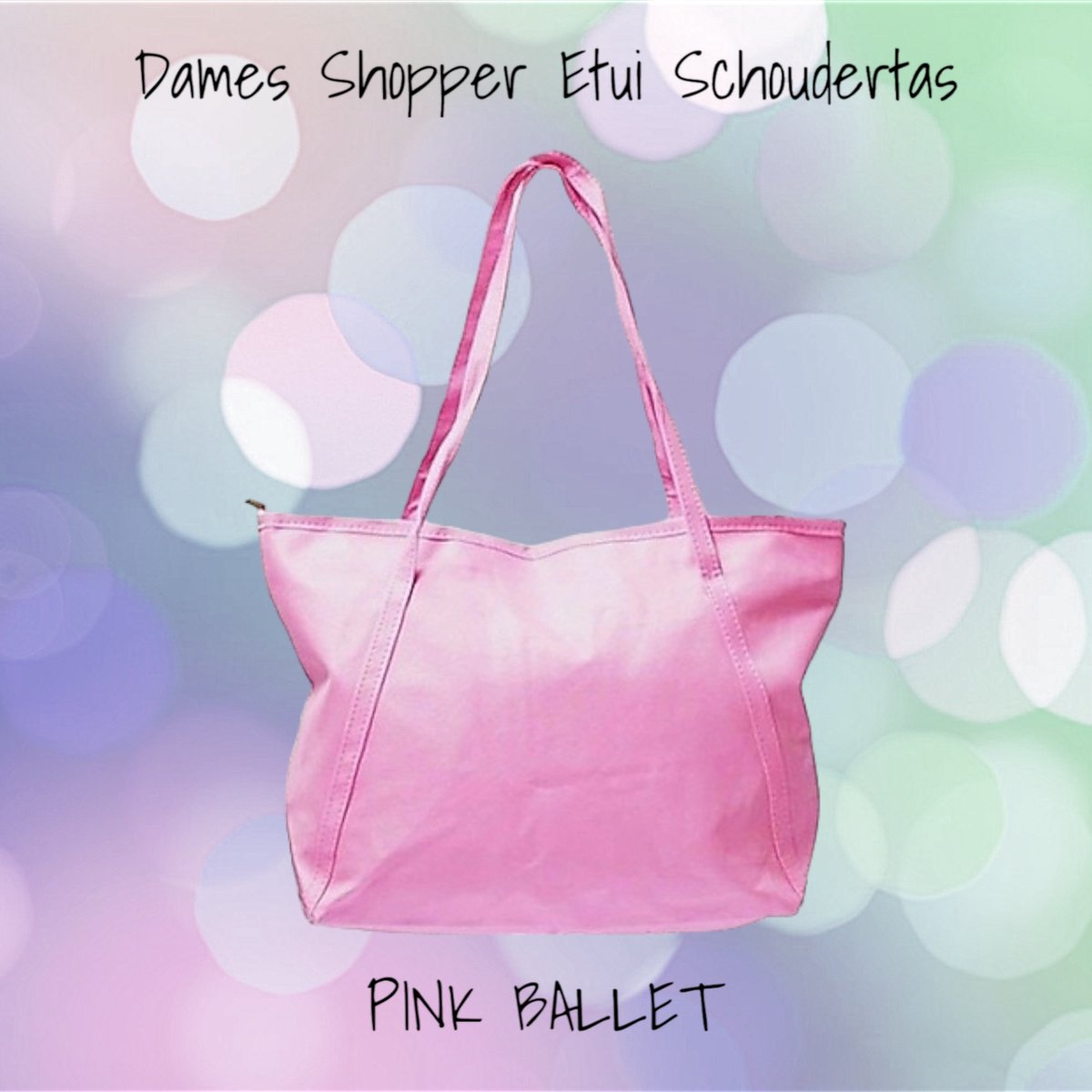 New Rebels - Dames Shopper Etui Schoudertas 32x28 cm - PINK BALLET - Volwassenen Jeugd - Vrouwen Meisjes - Casual Feest