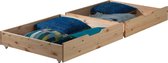 Vipack - Stapelbed Claire - 90x200 - Bruin