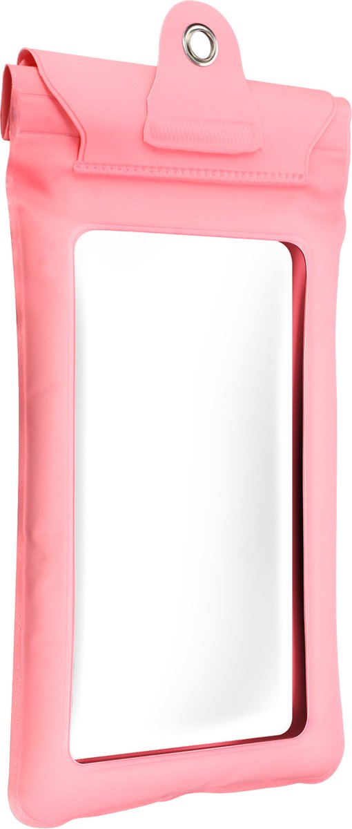 Avizar Universele waterdichte smartphonehoes + polsbandje - Roze, Roze