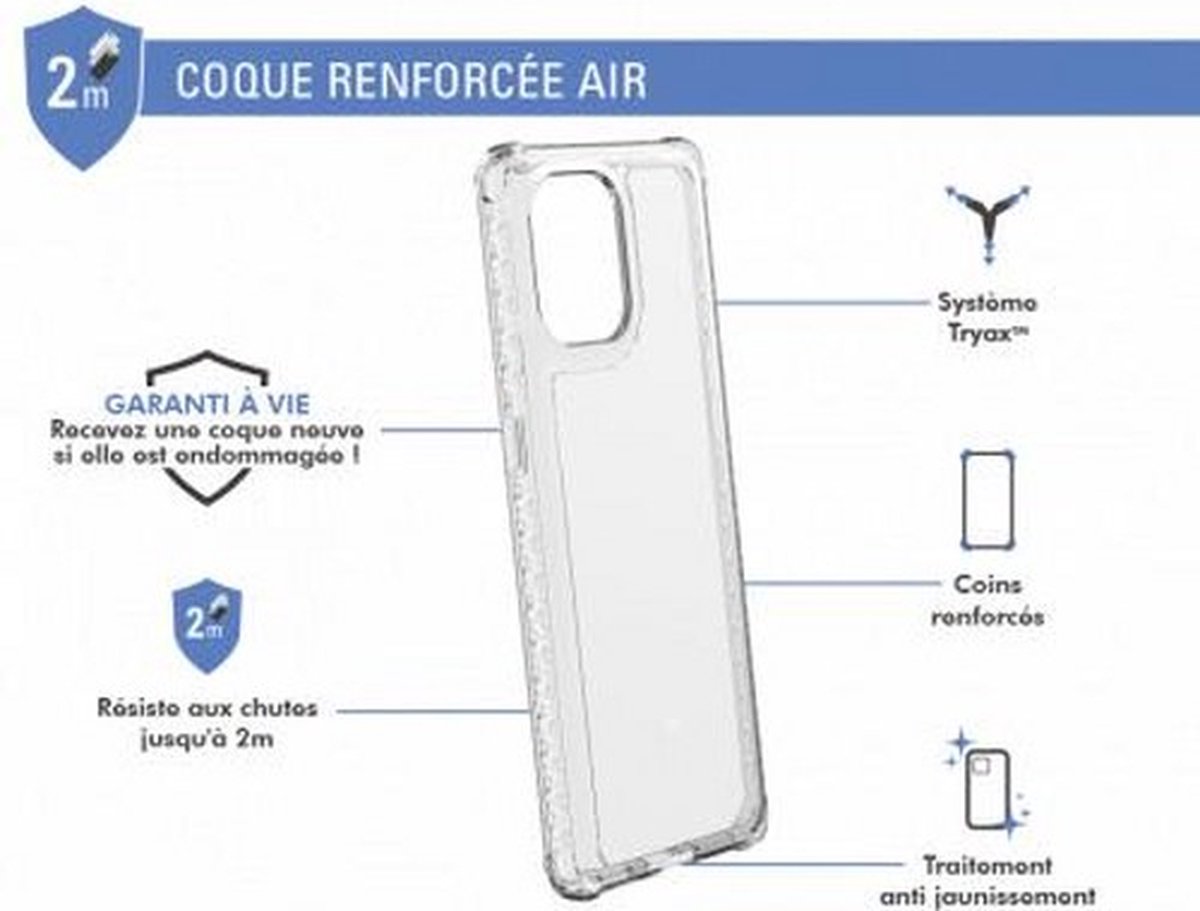 Force Case, Versterkte behuizing voor Oppo Find X3 Pro AIR, Transparant