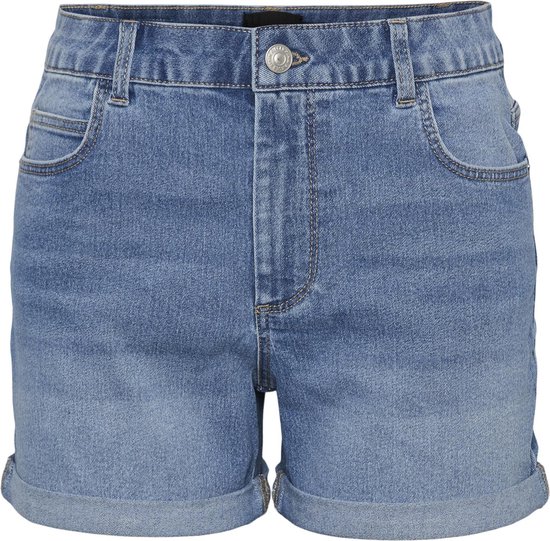 Pieces Broek Pcpeggy Mw Shorts Lb Noos Bc 17134166 Light Blue Denim Dames