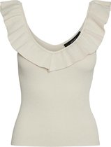 VERO MODA VMPROVENCE SL RUFFLE TOP GA Dames Trui - Maat M