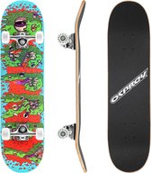 Osprey Double Kick Pro Skateboard: Slime Edition 31" - Abec 7 Lagers - Perfect voor Trucs & Beginners