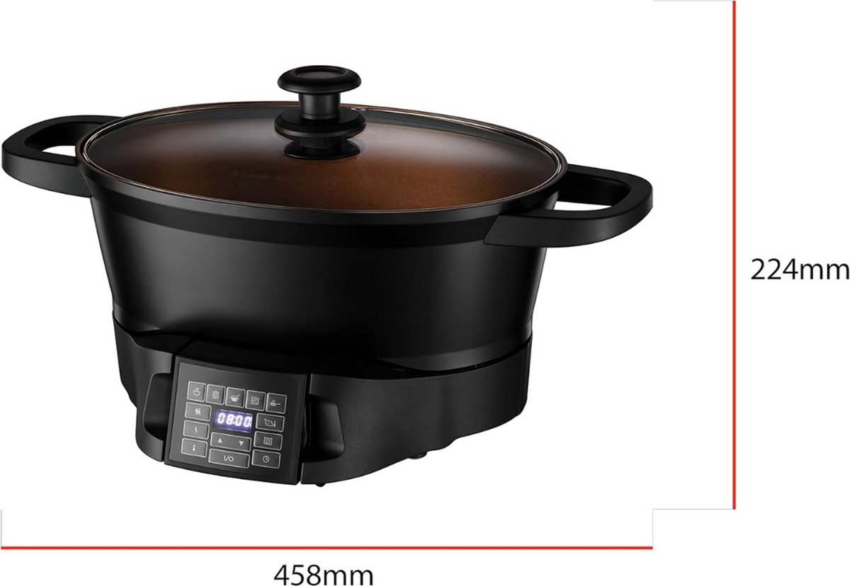 Afbeelding 2 van Multicooker - Rijstkoker - Slowcooker - Stomer - Snelkookpan - Meerdere Functies - Pressure Cooker