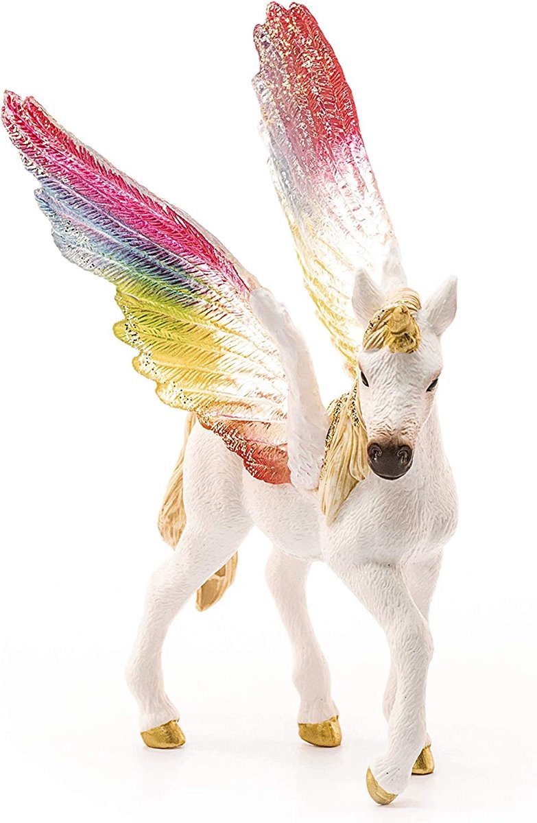 schleich BAYALA - Gevleugelde regenboogeenhoorn, veulen - Unicorn Speelgoed - 70577 — afbeelding 3