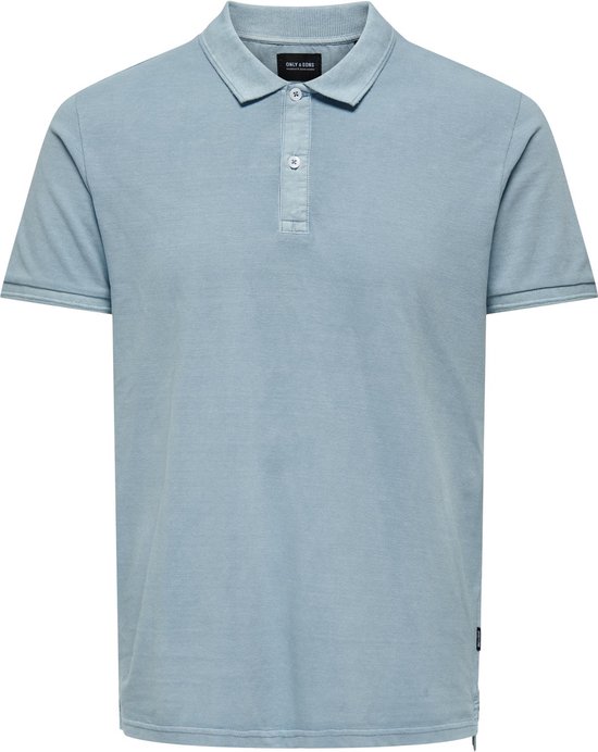 ONLY & SONS ONSTRAVIS SLIM WASHED SS POLO NOOS Heren Poloshirt