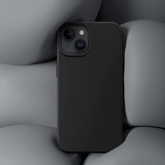 Coque iPhone 14 Zwart - Coque en Siliconen iPhone 14 Zwart