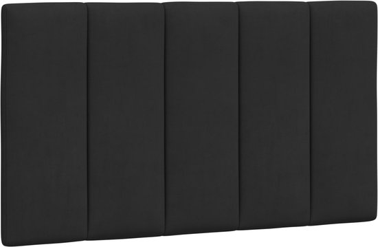 vidaXL-Coussin tête de lit-90 cm-velours-noir