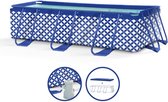 Swim Essentials Opzetzwembad - Frame Zwembad - Rechthoek - Blauw - 400 x 200 x 75 cm - met Filterpomp & Trap