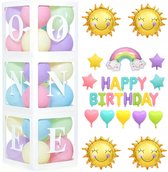 Macaron pastel ballonnen set XXL met 3 ballon boxen 50-delig - 1 - eerste - verjaardag - cakesmash - ballon - macaron - pastel