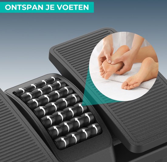 Voetsteun onder het bureau, comfortabele, fluweelzachte dubbele bureau