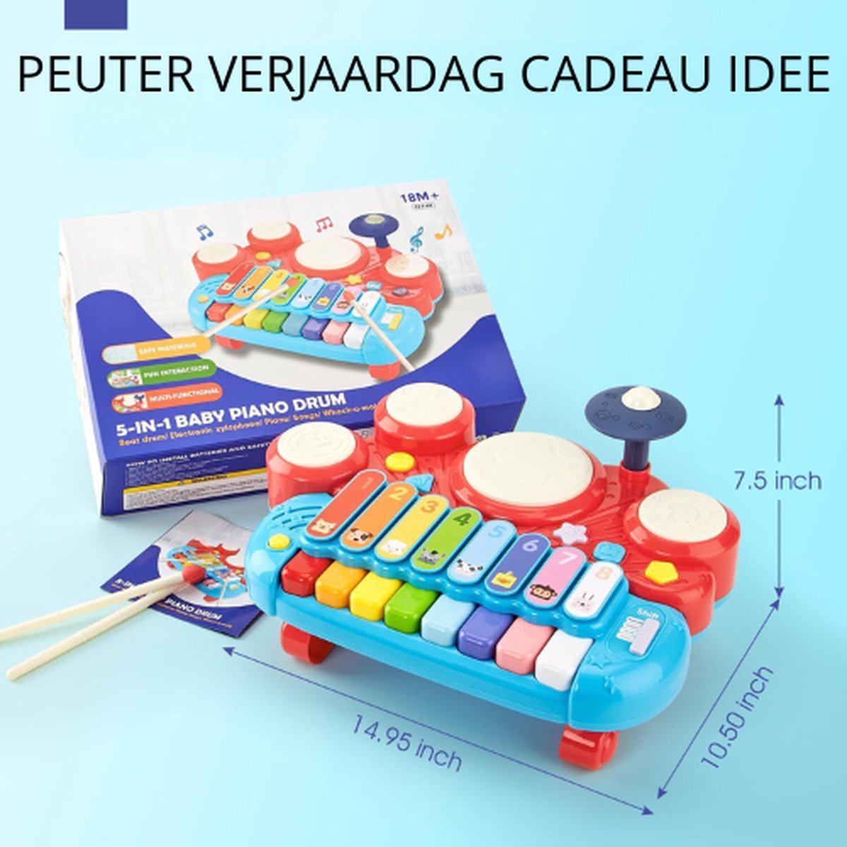 Lobyoh Baby Speelgoed Voor 1 Jaar Oud, 2 In 1 Muziek Mat Piano Mat Peuter Drum Speelgoed Educatieve Geschenken Voor Jongens Aanbieding 30797737 Lobyoh Baby Speelgoed Voor 1 Jaar Oud, 2 In 1 Muziek Mat Piano Mat Peuter Drum Speelgoed Educatieve Geschenken Voor Jongens Aanbieding 30797737