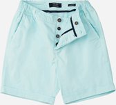 Mr Jac - Slim Fit - Heren - Korte Broek - Shorts - Garment Dyed - Pima Cotton - Mint - Maat L