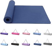 Yoga Mat Extra Dik - Fitness Mat Extra Dik - Marineblauw