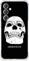 Beschermhoes Geschikt voor Samsung Galaxy S23 FE Telefoon Hoesje met doorzichtige rand Skull Eyes