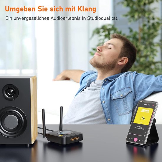 1Mii B06Pro+ Bluetooth 5.1 Audio-adapter met HiFi LDAC & aptX HD — afbeelding 2