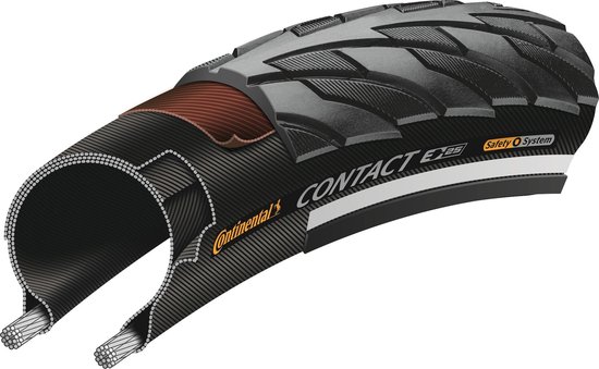 Continental Contact Clincher Tyre SafetySystem Breaker 28" Reflex Bandenmaat 47-622 - 28x1,75" van Continental — afbeelding 3
