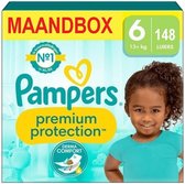 Pampers - Protection Premium - Taille 6 - Boîte mensuelle - 148 couches - 13KG