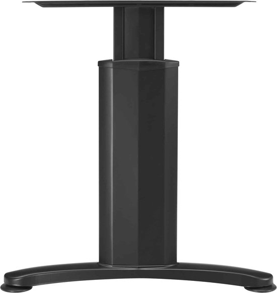 ABC Kantoormeubelen hoogte verstelbare rechthoekige t-poot vergadertafel work 200x100cm breed diep bladkleur kersen framekleur zwart (ral9005)
