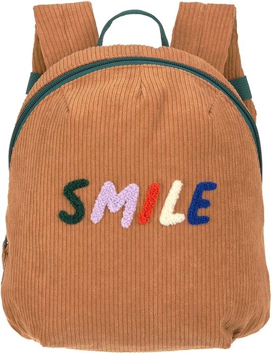 Lässig Kinderrugzak Tiny Backpack Cord Little Gang Smile Caramel