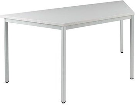 ABC Kantoormeubelen kantinetafel basic 200cm breed 80cm diep wit blad wit frame rechthoekig