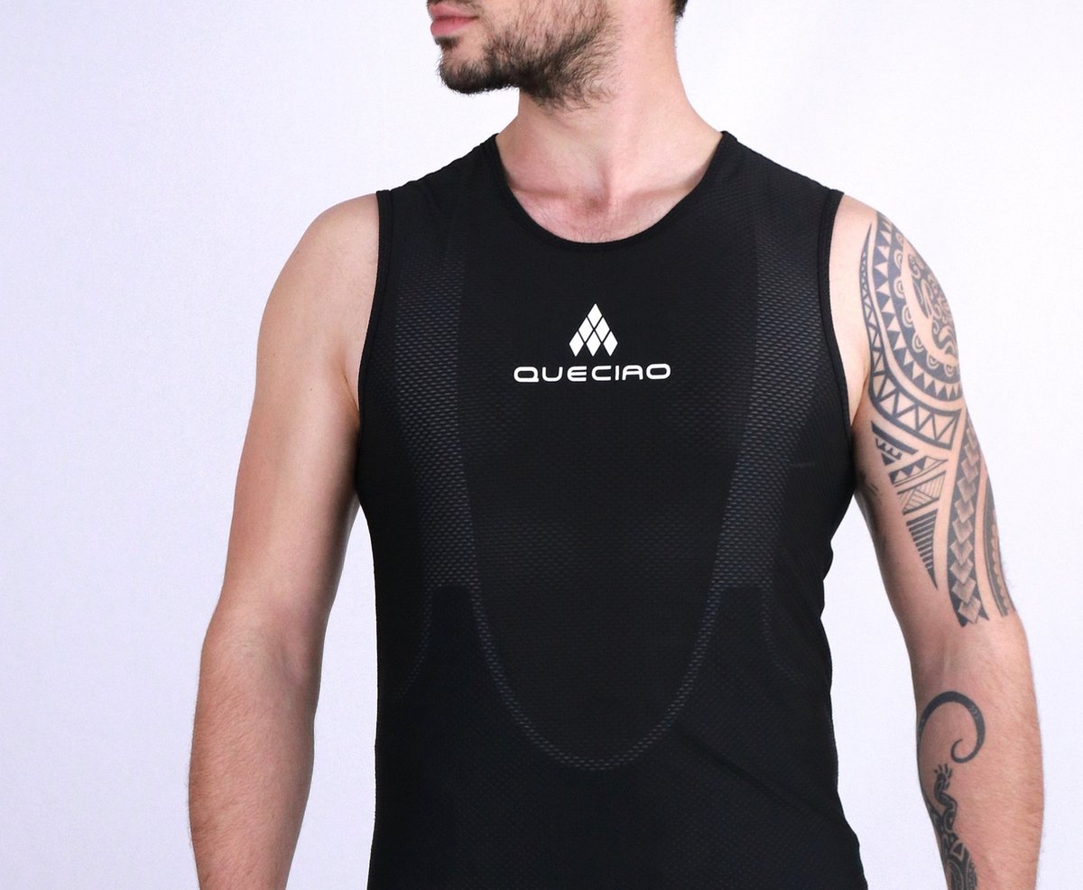 OPHEFFING! Queciao Unisex Ondershirt - Sneldrogend en Ademend Fietsshirt - LET OP: NIET PASSEND VOOR MENSEN MET EXCESSIEF OVERGEWICHT / XS-S ook geschikt als kindermaten