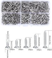 zelftappende schroeven-assortimentset,self-tapping screw assortment set 500Pcs