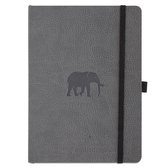 Wildlife- Dingbats* Wildlife Soft Cover A5+ Grey Elephant Notebook - Dotted