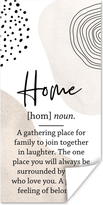 Affiche Dictionnaire - Home - Proverbes - 20x40 cm