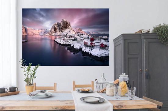 Affiche Lofoten Norvège 150x75 cm - Tirage photo sur Poster (décoration murale salon / chambre)