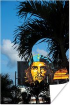 Poster Portret van che Guevara in Ceinfuegos - 80x120 cm