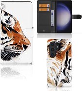 Hoesje met Tekst Geschikt voor Samsung Galaxy S24 Ultra Telefoon Hoesje Tiger