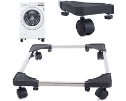 IBBO Shop - Verstelbare Wasmachine Verhoger - Wasmachine Verhoger - Verhoging Witgoed – Meubelroller – Meubelverplaatser - Wasmachine Ombouw - Verstelbare Multitool – Trolley - 8 Poten/ 4 Wielen