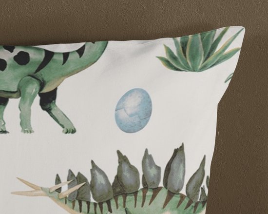 Good Morning Kinderdekbedovertrek "dinosaurussen" - Multi - (140x200/220 cm) - Katoen van Good Morning — afbeelding 3