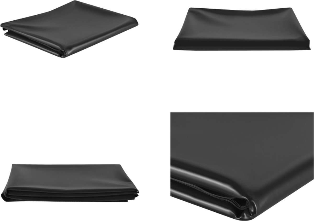 VidaXL Vijverfolie 1 mm 3x2 m PVC zwart Vijverfolie Vijverfolies Vijver Folie Vijverdoek