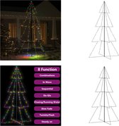 vidaXL Kegelkerstboom 360 LED's binnen en buiten 143x250 cm - Kerstkegelboom - Kerstkegelbomen - Kerstverlichting - Kerstverlichtingen