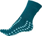 Chaussettes antidérapantes - Par paire - taille 43-46 - Vert - Chaussettes d'hôpital - pour femmes et hommes
