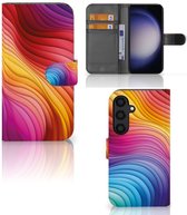 Book Case geschikt voor Samsung Galaxy S24 Regenboog