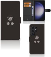 Telefoonhoesje Geschikt voor Samsung Galaxy S24 Ultra Wallet Book Case Verjaardagscadeau Gorilla