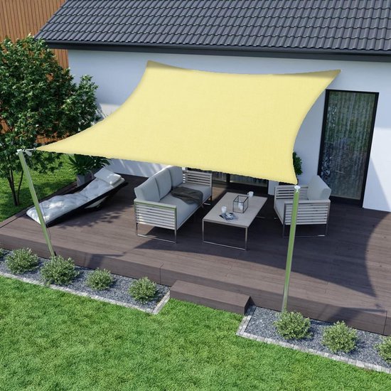 CV Verticale zonwering windscherm inkijkbescherming balkon terras crème 230 x 140 cm