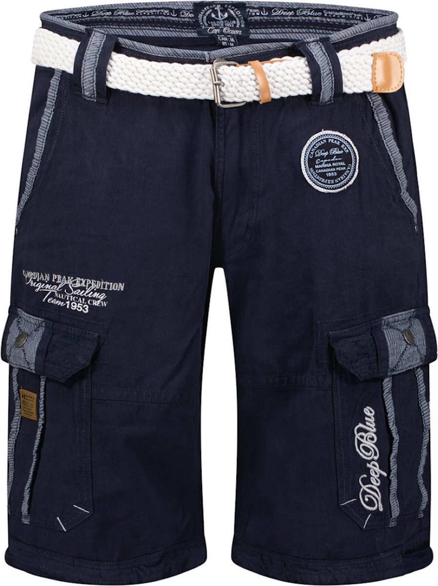 Canadian Peak Heren Bermuda Met Riem Pailletteak Navy - XL