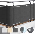 Sol Royal balkonscherm – antraciet 90x300cm - balkondoek luchtdoorlatend - Solvision HB2