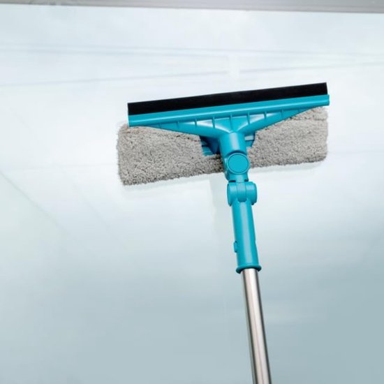 Leifheit 55238 Classic Raamwisser met Telescoopsteel en Doek 30×90-135 cm