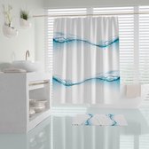 Casabueno - Douchegordijn - Badkamer Gordijn - Shower Curtain 180X200 cm - Waterdicht - Sneldrogend en Anti Schimmel -Wasbaar - Duurzaam -Waterdrop