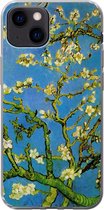 Geschikt voor iPhone 13 mini hoesje - Amandelbloesem - Vincent van Gogh - Siliconen Telefoonhoesje