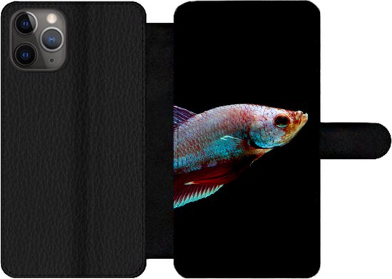 Bookcase pour iPhone 11 Pro Max Bookcase - Poisson - Animaux - Léger - Avec compartiments - Étui portefeuille avec fermeture magnétique