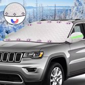 Voorruitafdekking voor auto, winterbescherming, auto voorruit afdekking 10 magnetisch voorruitzeil, universeel voor auto, vorstbescherming, sneeuw, ijs, UV, regen, zon