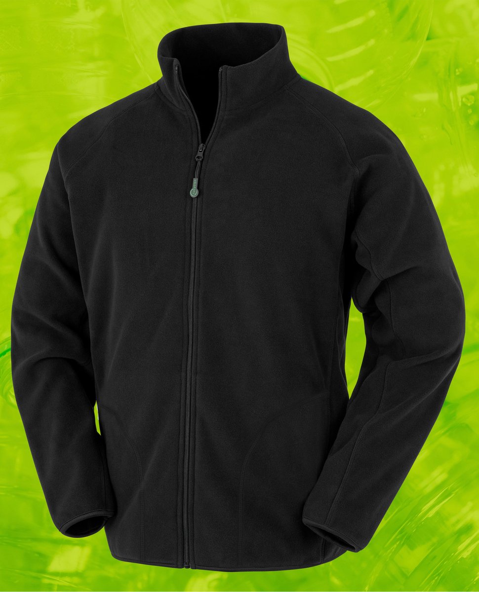 Result Recycled Microfleece Jacket RT907 Zwart